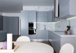 Gray and White Kitchen Renovation Buckingham Designs